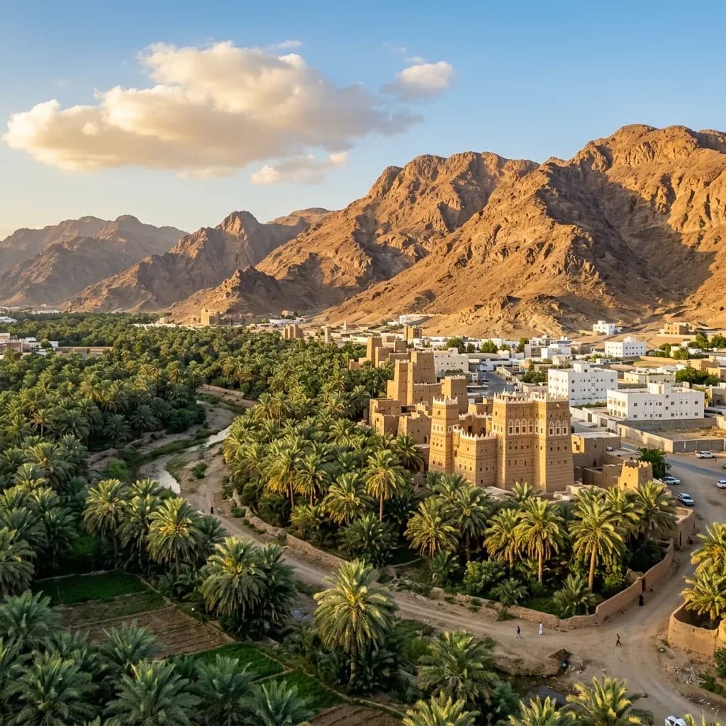 مدينة نجران الواحة وبلدتها القديمة الطينية